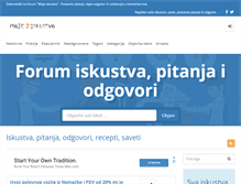 Tablet Screenshot of mojeiskustvo.com